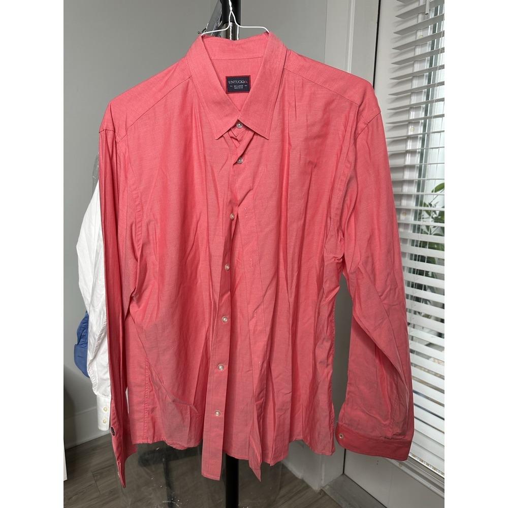 UNTUCKit Shirt Mens Size XXL   Casual Button‎ Up Long Sleeve